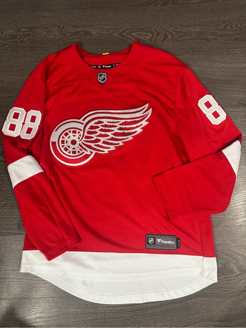 Fanatics Detroit Red Wings Red Kids Hockey Jersey